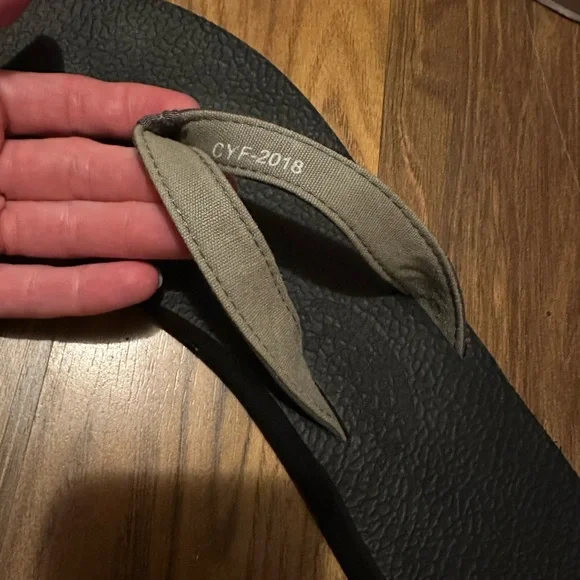 Rainbow Black sandals with charcoal Strap - Picture 5 of 9